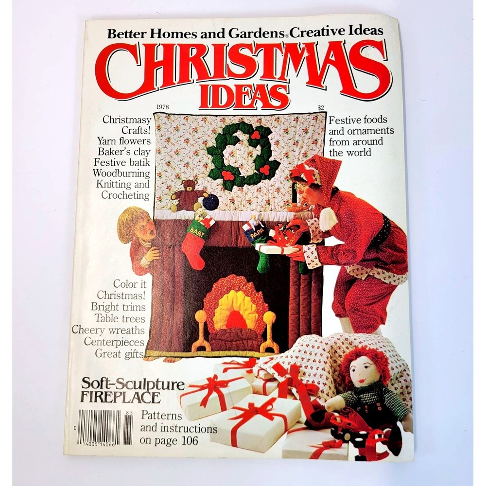 Better‎ Homes and Gardens Christmas Ideas Magazine 1978 Vintage Crafts Multi OS